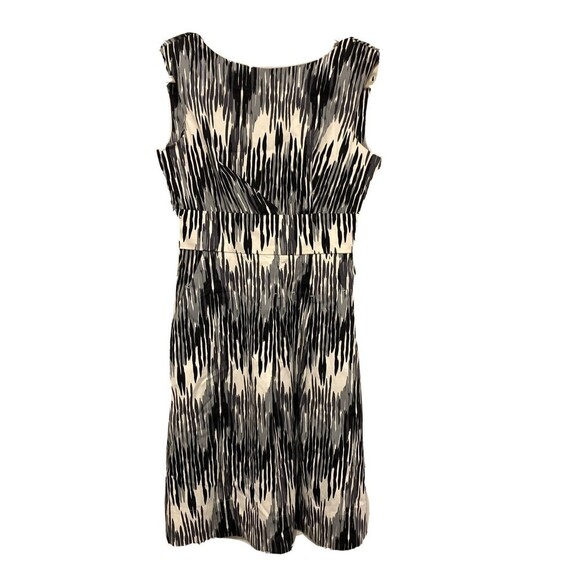 Calvin Klein Dresses & Skirts - Calvin Klein Womens Size 6 Black White Abstract Print Sleeveless Sheath Dress